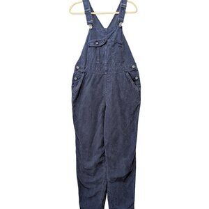 Outerknown Womens Size L Blue Voyage Corduroy Utility Multi Pockets Overalls